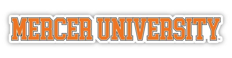 Mercer University Officially Licensed College Text Vinyl Decal – White, Clear and Holographic