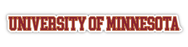 Minnesota Gophers Officially Licensed College Text Vinyl Decal – White, Clear and Holographic