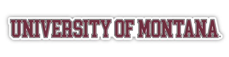 Montana University Officially Licensed College Text Vinyl Decal – White, Clear and Holographic