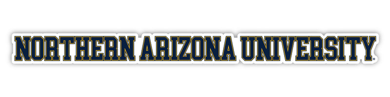 Northern Arizona University Officially Licensed College Text Vinyl Decal – White, Clear and Holographic
