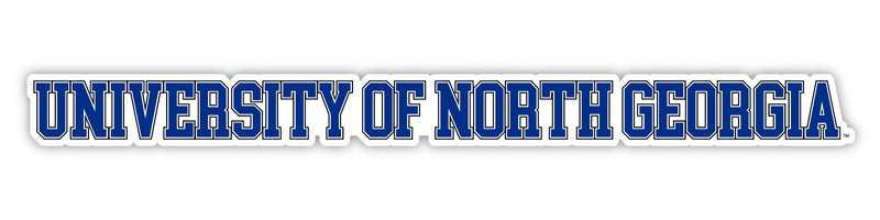 North Georgia Nighthawks Officially Licensed College Text Vinyl Decal – White, Clear and Holographic