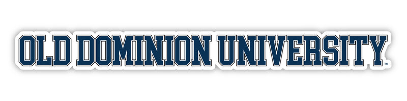 Old Dominion Monarchs Officially Licensed College Text Vinyl Decal – White, Clear and Holographic