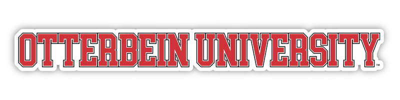 Otterbein University Officially Licensed College Text Vinyl Decal – White, Clear and Holographic