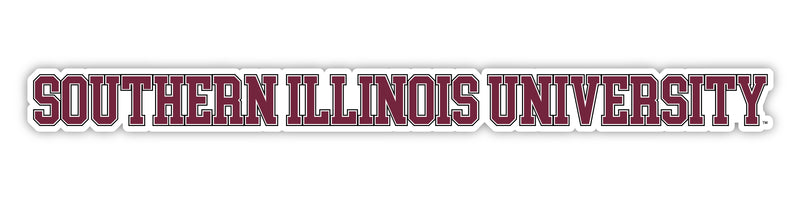 Southern Illinois Salukis Officially Licensed College Text Vinyl Decal – White, Clear and Holographic