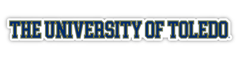 Toledo Rockets Officially Licensed College Text Vinyl Decal – White, Clear and Holographic