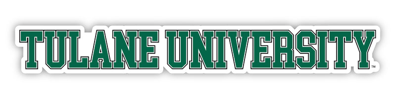 Tulane University Green Wave Officially Licensed College Text Vinyl Decal – White, Clear and Holographic