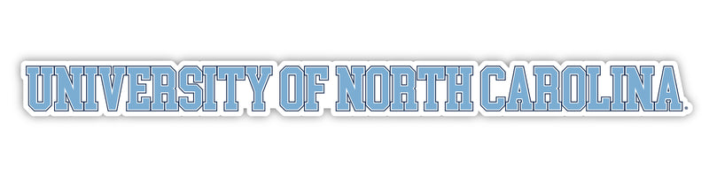 UNC Tar Heels Officially Licensed College Text Vinyl Decal – White, Clear and Holographic