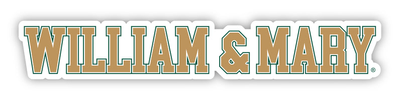 William and Mary Officially Licensed College Text Vinyl Decal – White, Clear and Holographic