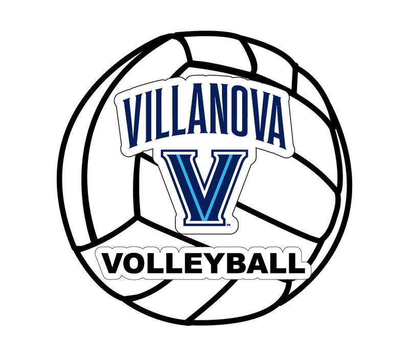 Villanova Wildcats 4-Inch Round Volleyball NCAA Vinyl Decal Sticker for Fans, Students, and Alumni