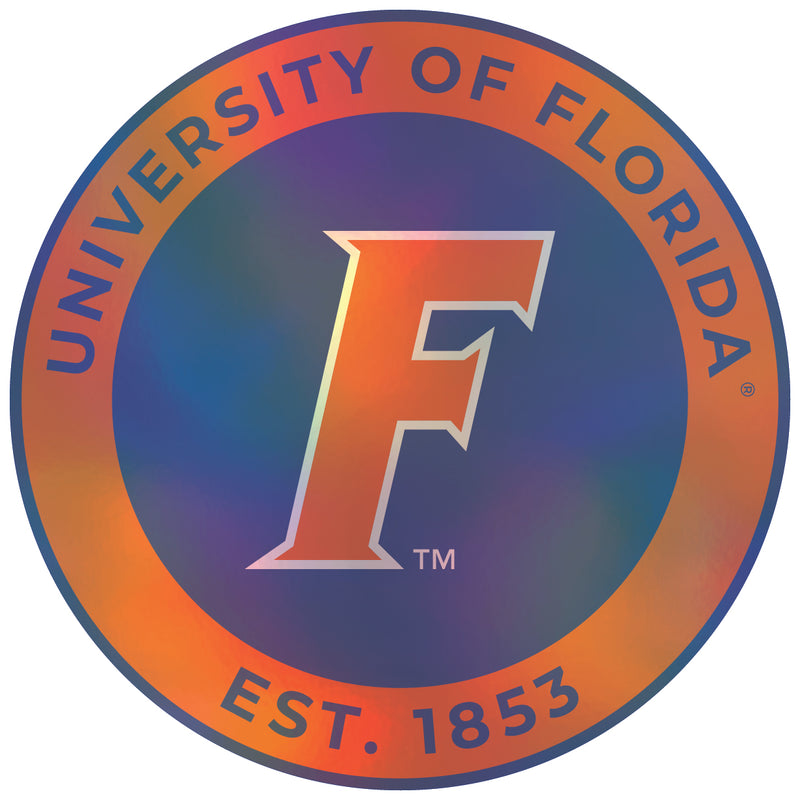 Florida Gators 2-Inch Holographic Vinyl Decal Sticker Officially Licensed Collegiate Product Single
