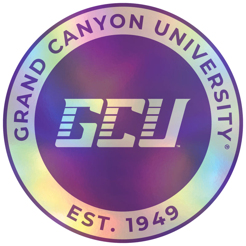 Grand Canyon University Lopes 6-Inch Holographic Vinyl Decal Sticker Officially Licensed Collegiate Product 4-Pack