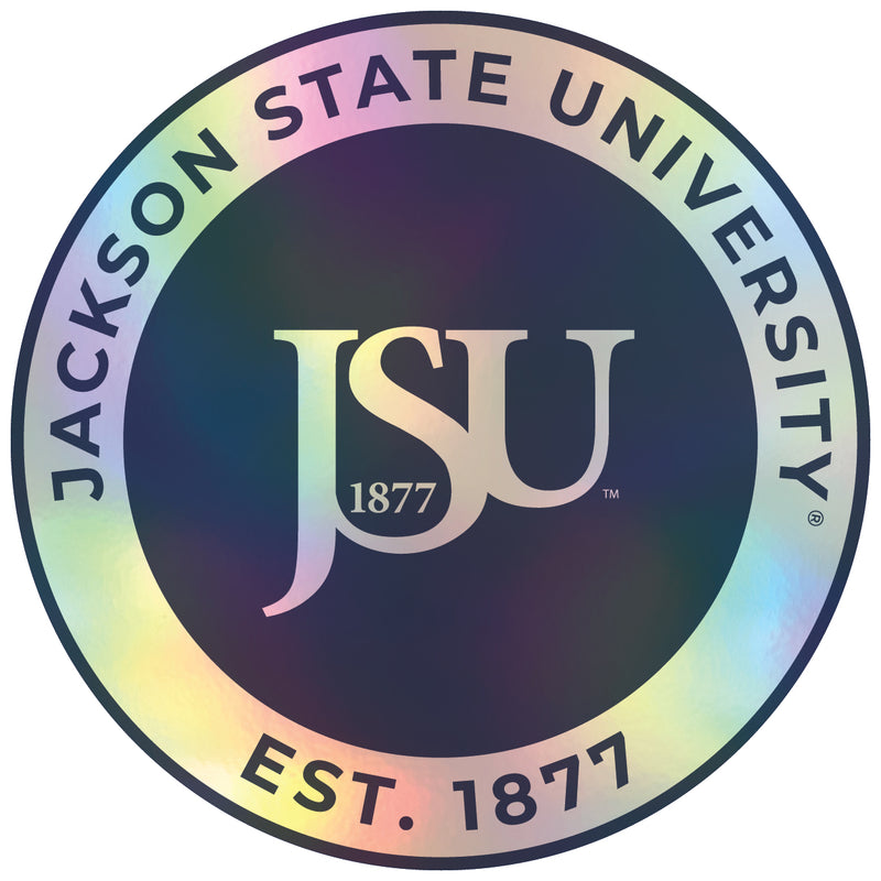 Jackson State University 4-Inch Holographic Vinyl Decal Sticker Officially Licensed Collegiate Product Single