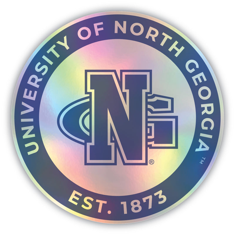North Georgia Nighthawks 8-Inch Holographic Vinyl Decal Sticker Officially Licensed Collegiate Product Single
