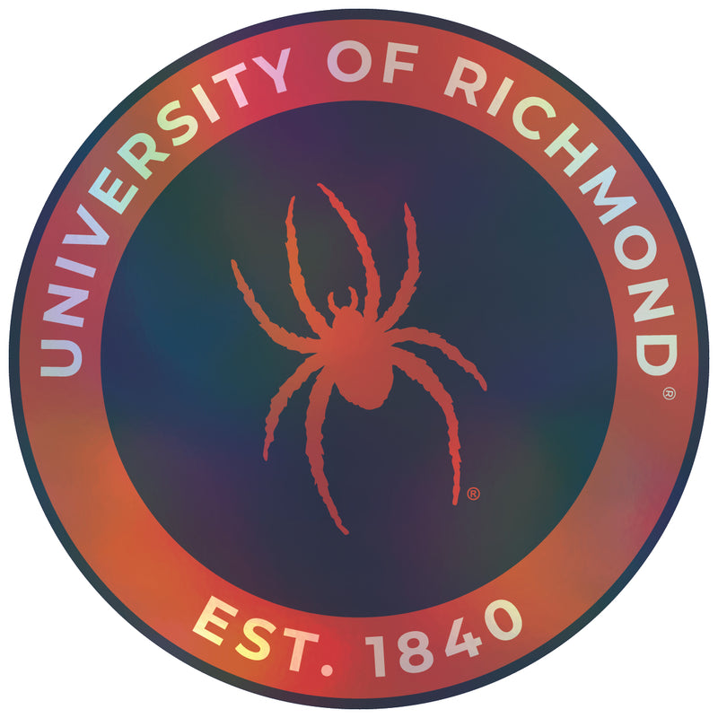Richmond Spiders 3-Inch Holographic Vinyl Decal Sticker Officially Licensed Collegiate Product Single