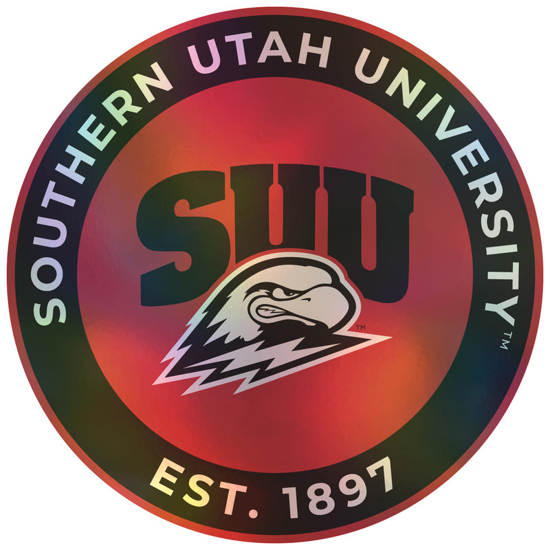 Southern Utah University 2-Inch Holographic Vinyl Decal Sticker Officially Licensed Collegiate Product Single