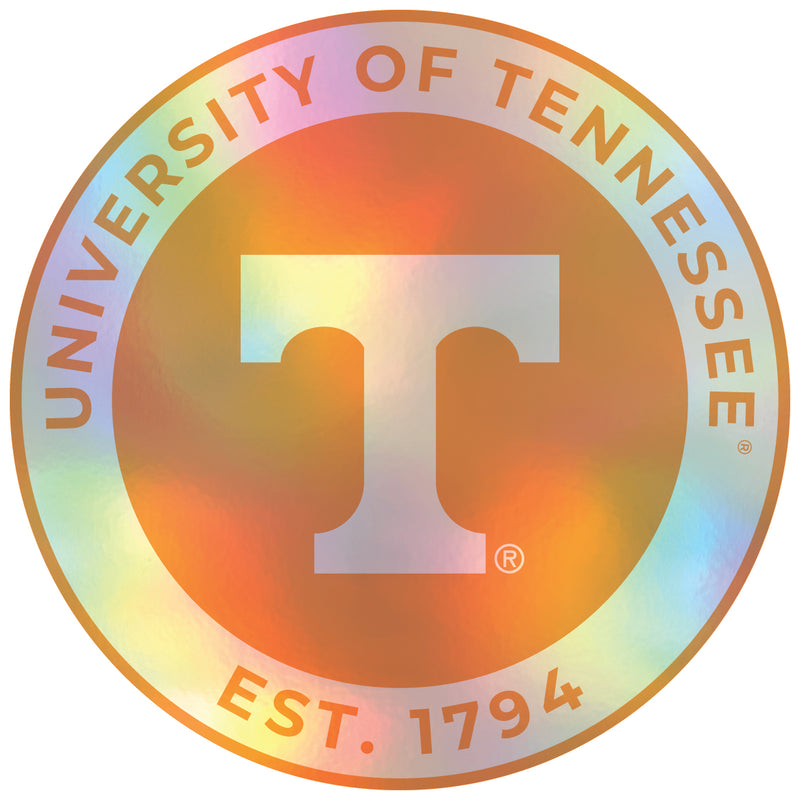 Tennessee Knoxville Volunteers 2-Inch Holographic Vinyl Decal Sticker Officially Licensed Collegiate Product 4-Pack