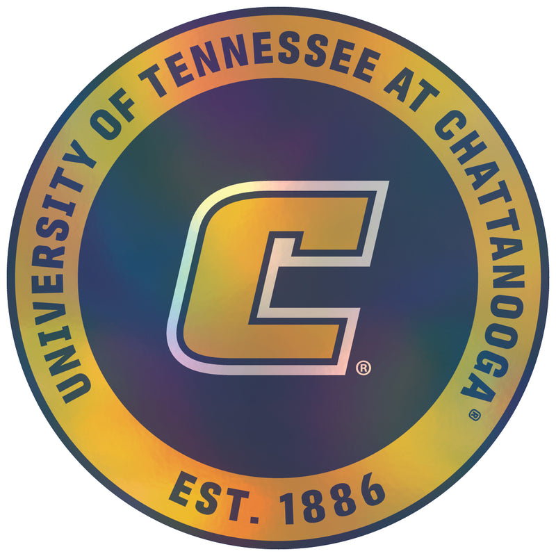 University of Tennessee at Chattanooga 4-Inch Holographic Vinyl Decal Sticker Officially Licensed Collegiate Product Single