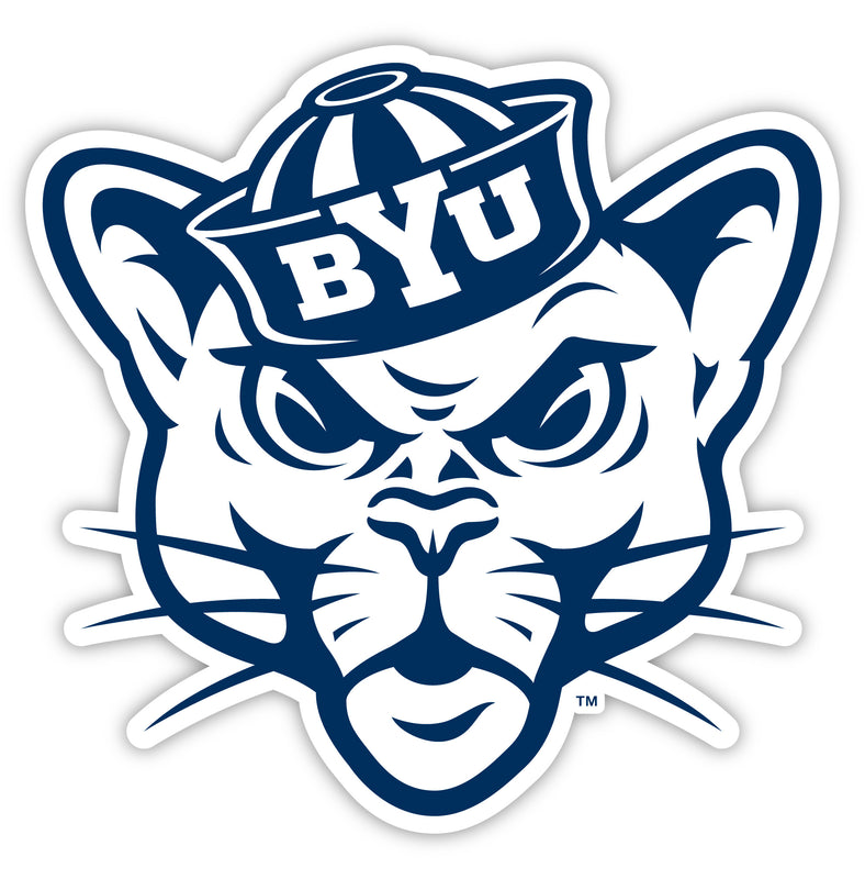 Brigham Young Cougars Sports Team Large Mascot Vinyl Decal Sticker Officially Licensed Collegiate Product 14-Inch