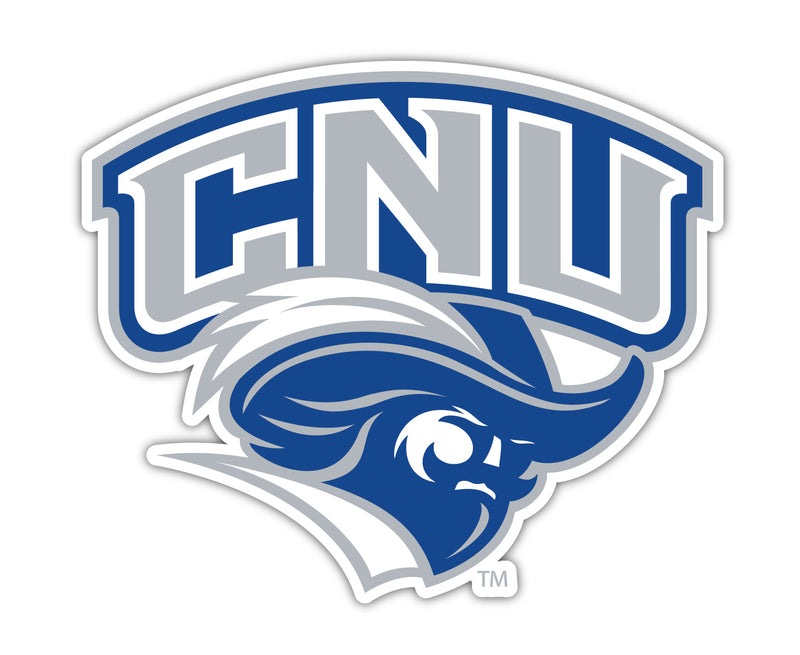 Christopher Newport Captains Mascot Logo NCAA Vinyl Decal Sticker for Fans, Students, and Alumni