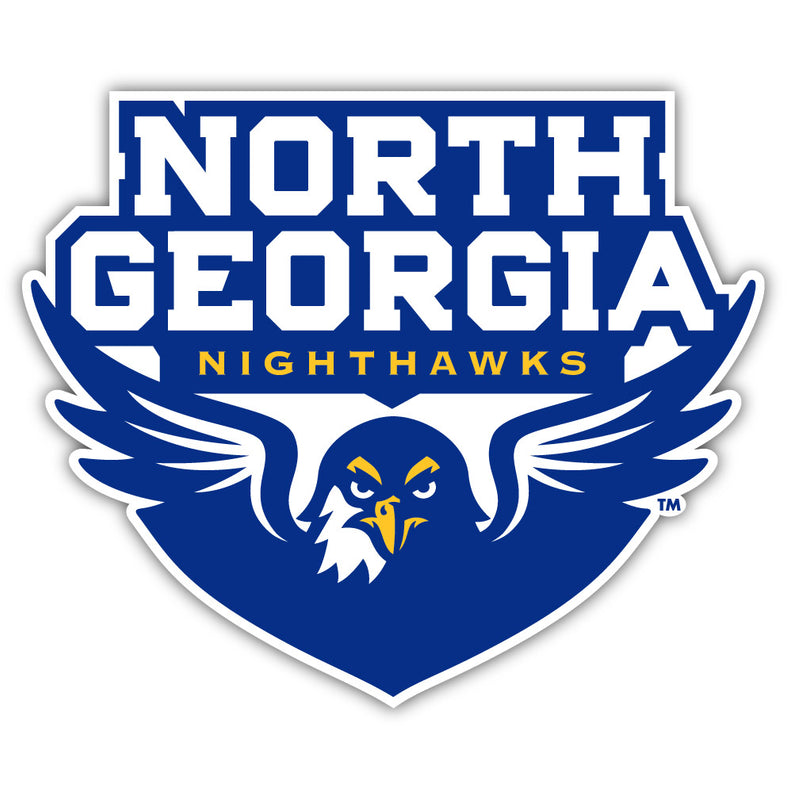 North Georgia Nighthawks Sports Team Large Mascot Vinyl Decal Sticker Officially Licensed Collegiate Product 18-Inch
