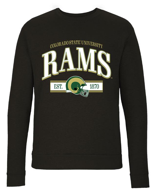 Colorado State Rams Sweatshirt with Mascot Graphics – Officially Licensed Crewneck Pullover Large Front