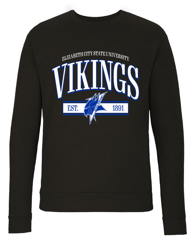 Elizabeth City State University Sweatshirt with Mascot Graphics – Officially Licensed Crewneck Pullover Large Front