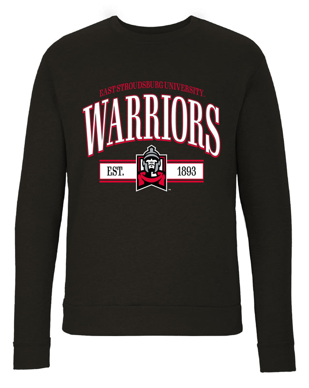 East Stroudsburg University Sweatshirt with Mascot Graphics – Officially Licensed Crewneck Pullover Large Front