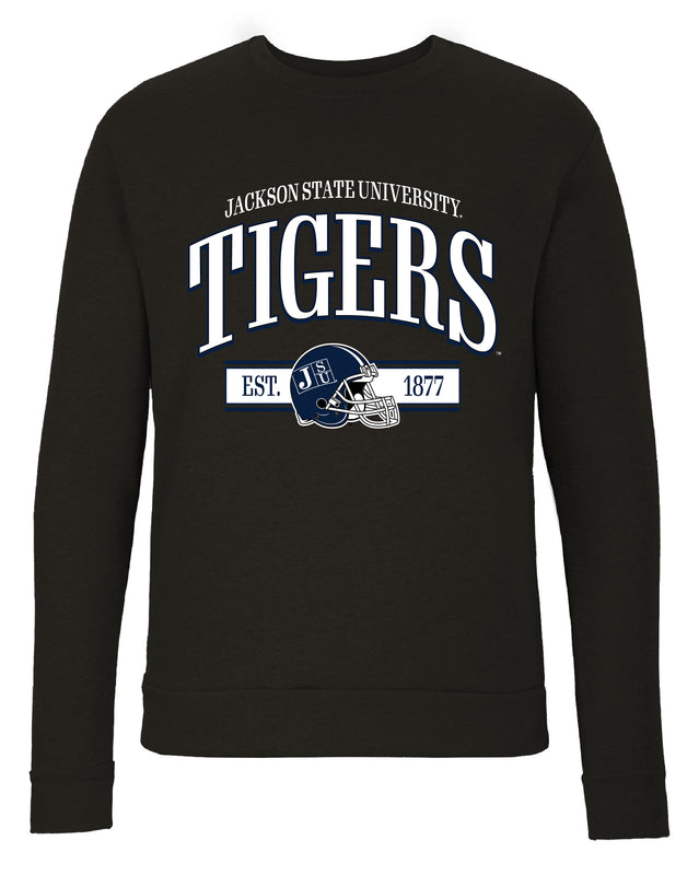 Jackson State University Sweatshirt with Mascot Graphics – Officially Licensed Crewneck Pullover Large Front