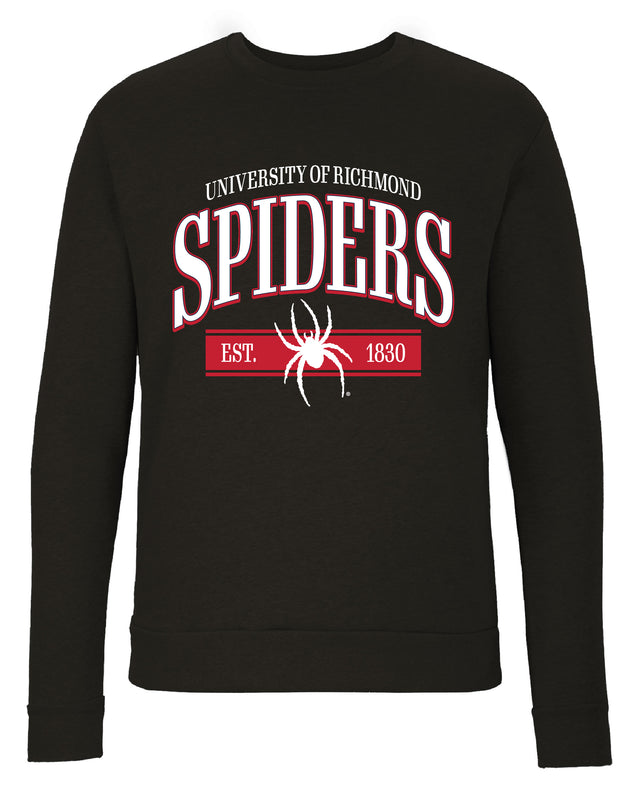 Richmond Spiders Sweatshirt with Mascot Graphics – Officially Licensed Crewneck Pullover Large Front