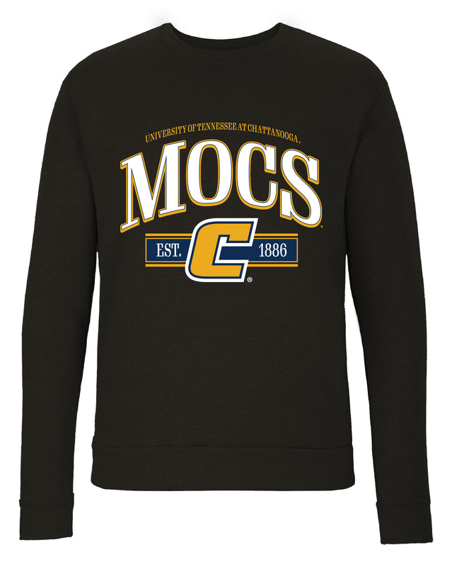 University of Tennessee at Chattanooga Sweatshirt with Mascot Graphics – Officially Licensed Crewneck Pullover Large Front