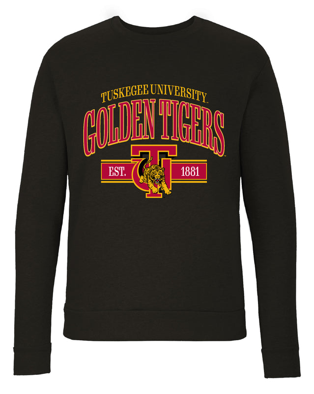 Tuskegee University Sweatshirt with Mascot Graphics – Officially Licensed Crewneck Pullover Large Front