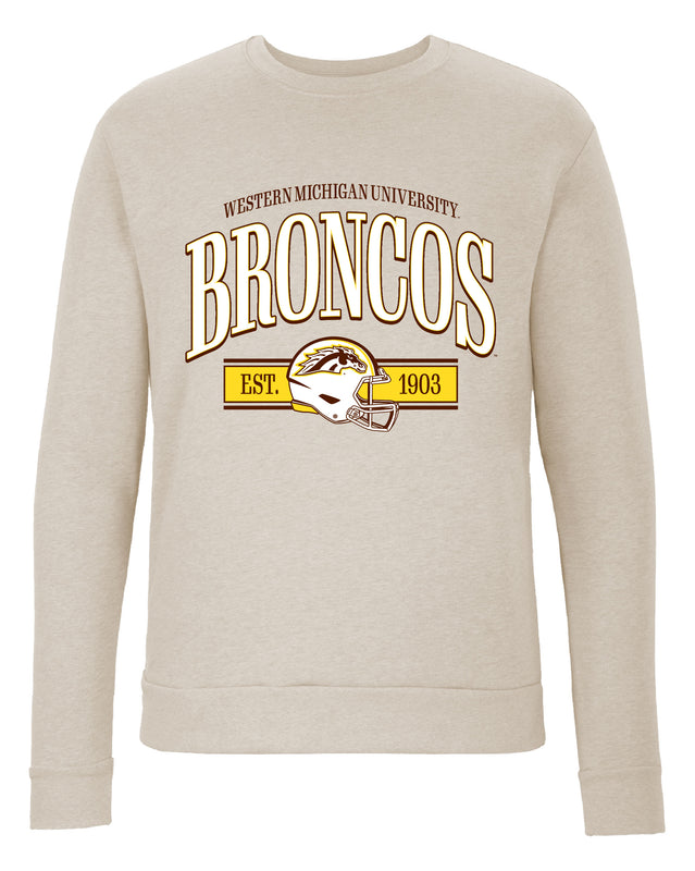 Western Michigan University Sweatshirt with Mascot Graphics – Officially Licensed Crewneck Pullover Large Front