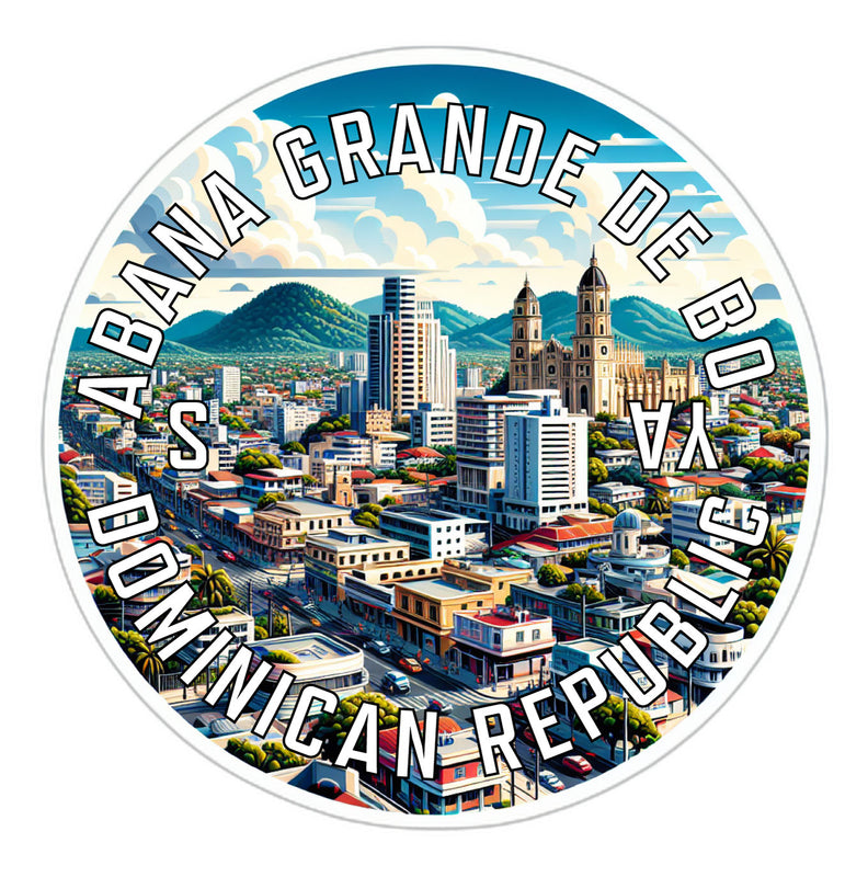 Sabana Grande de Boya Dominican Republic Souvenir Die Cut Flat Magnet 6-Inch