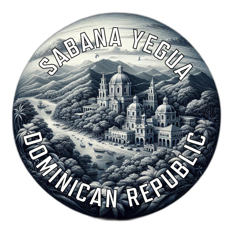 Sabana Yegua Dominican Republic Souvenir Die Cut Flat Magnet 6-Inch