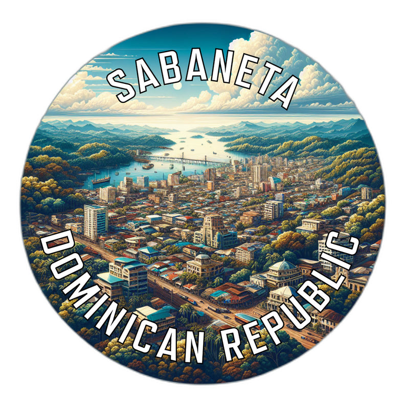 Sabaneta Dominican Republic Souvenir Die Cut Flat Magnet 4-Inch