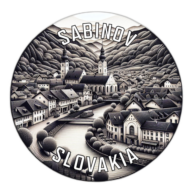 Sabinov Slovakia Souvenir Die Cut Flat Magnet 2-Inch