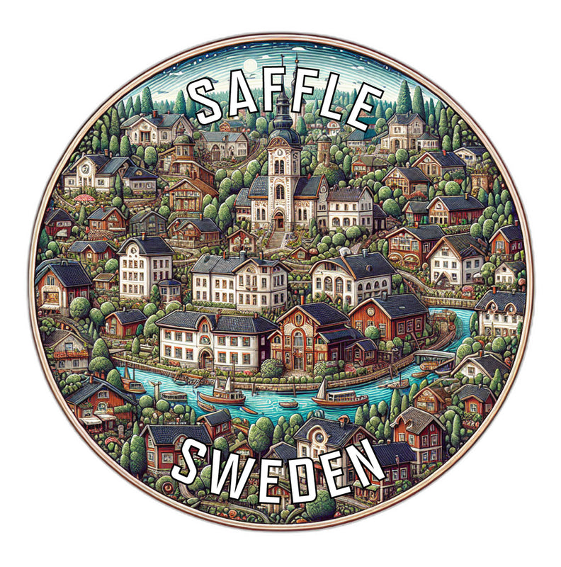 Saffle Sweden Souvenir Vinyl Decal Sticker 2-Inch