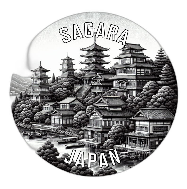 Sagara Japan Souvenir Die Cut Flat Magnet 2-Inch