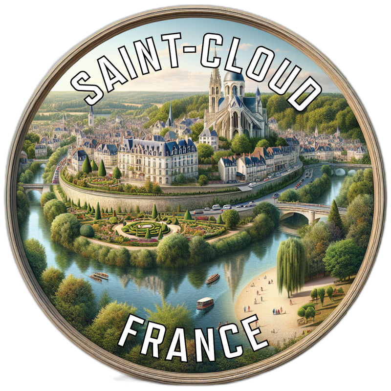 Saint Cloud France Souvenir Vinyl Decal Sticker 2-Inch