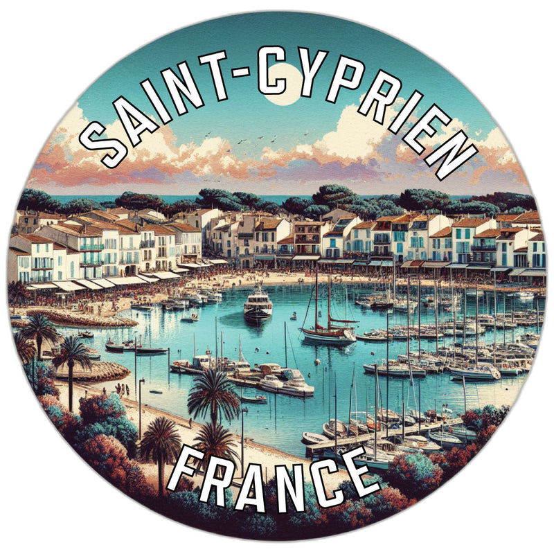 Saint Cyprien France Souvenir Vinyl Decal Sticker 6-Inch