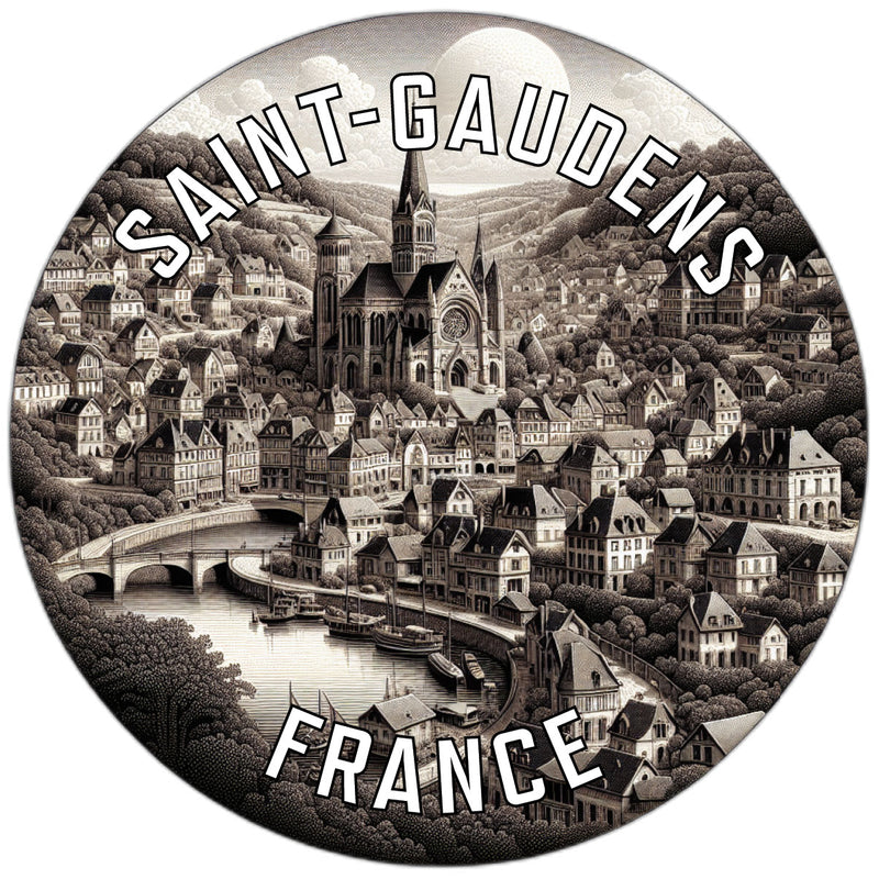 Saint Gaudens France Souvenir Die Cut Flat Magnet 6-Inch