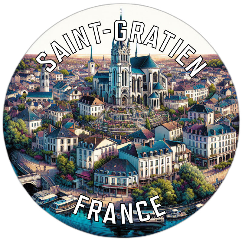 Saint Gratien France Souvenir Vinyl Decal Sticker 6-Inch
