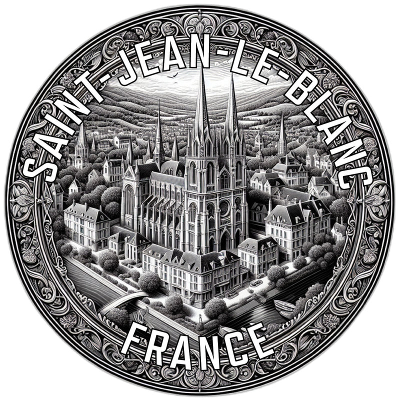 Saint Jean le Blanc France Souvenir Vinyl Decal Sticker 2-Inch