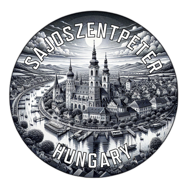 Sajoszentpeter Hungary Souvenir Die Cut Flat Magnet 2-Inch