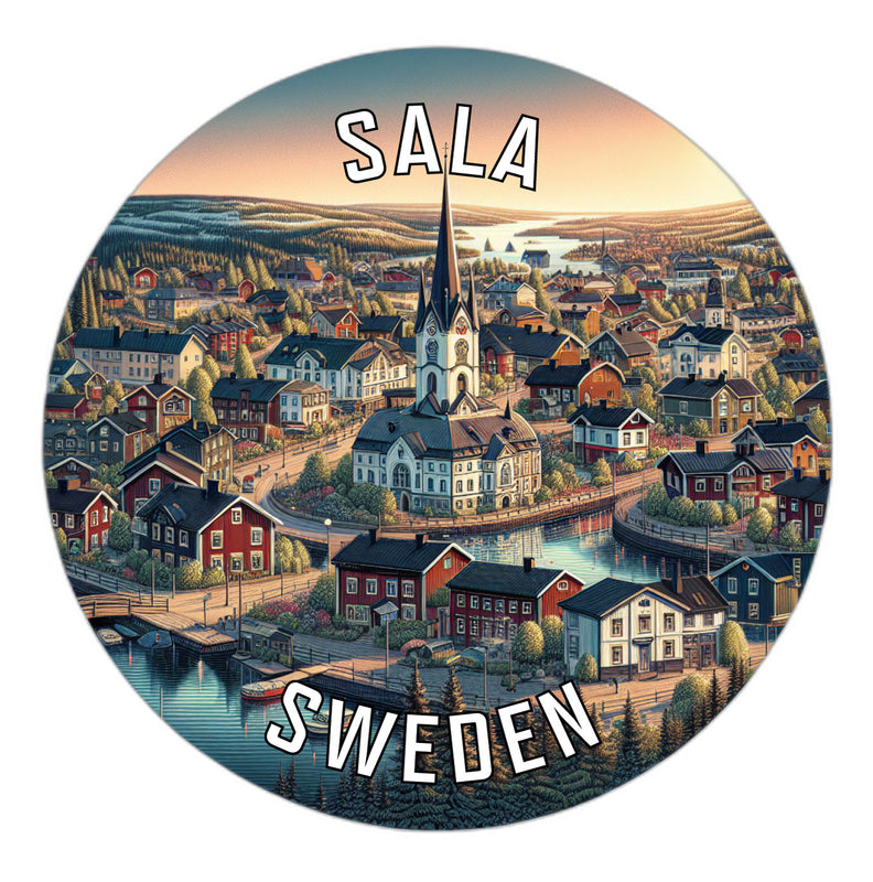 Sala Sweden Souvenir Vinyl Decal Sticker 6-Inch