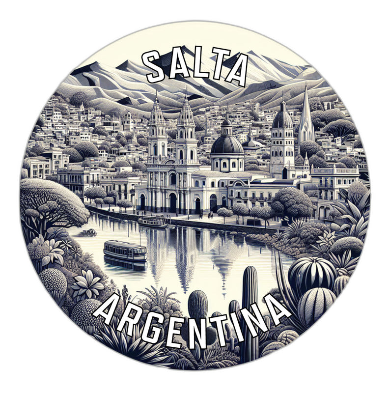 Salta Argentina Souvenir Die Cut Flat Magnet 2-Inch