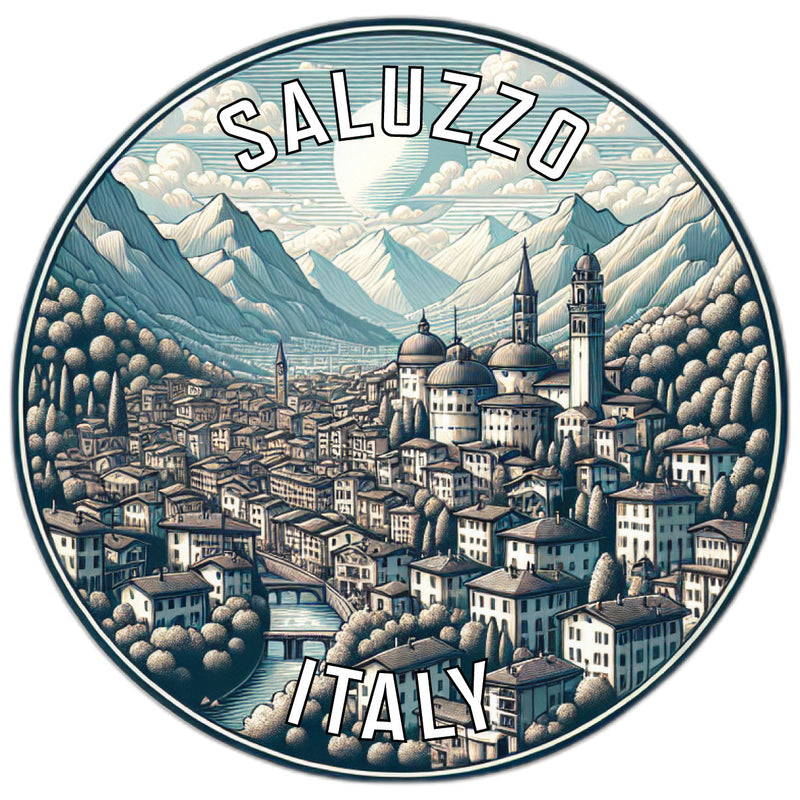 Saluzzo Italy Souvenir Vinyl Decal Sticker 6-Inch