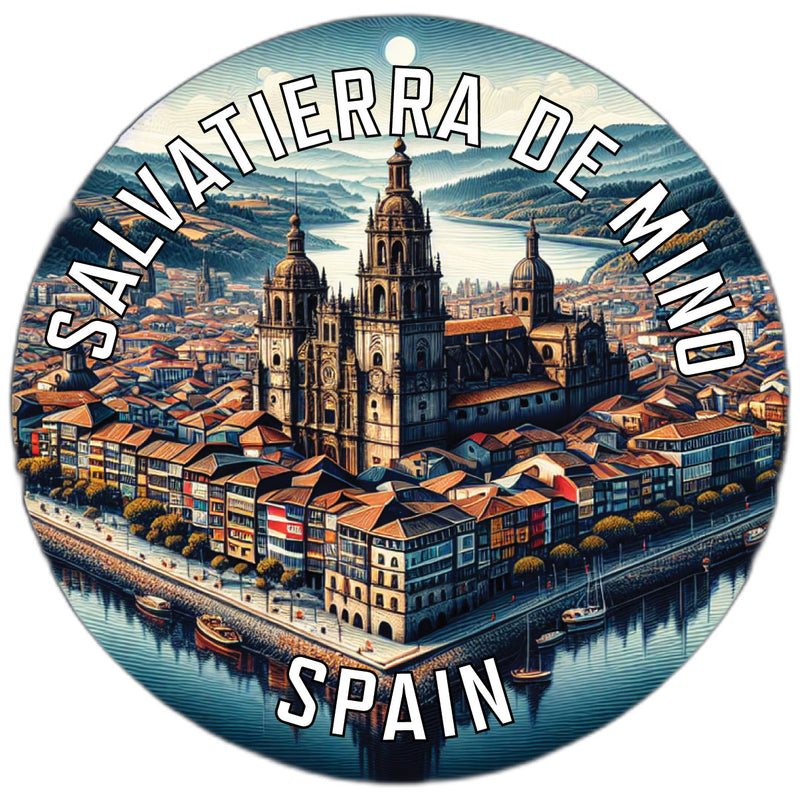 Salvatierra de Mino Spain Souvenir Vinyl Decal Sticker 4-Inch