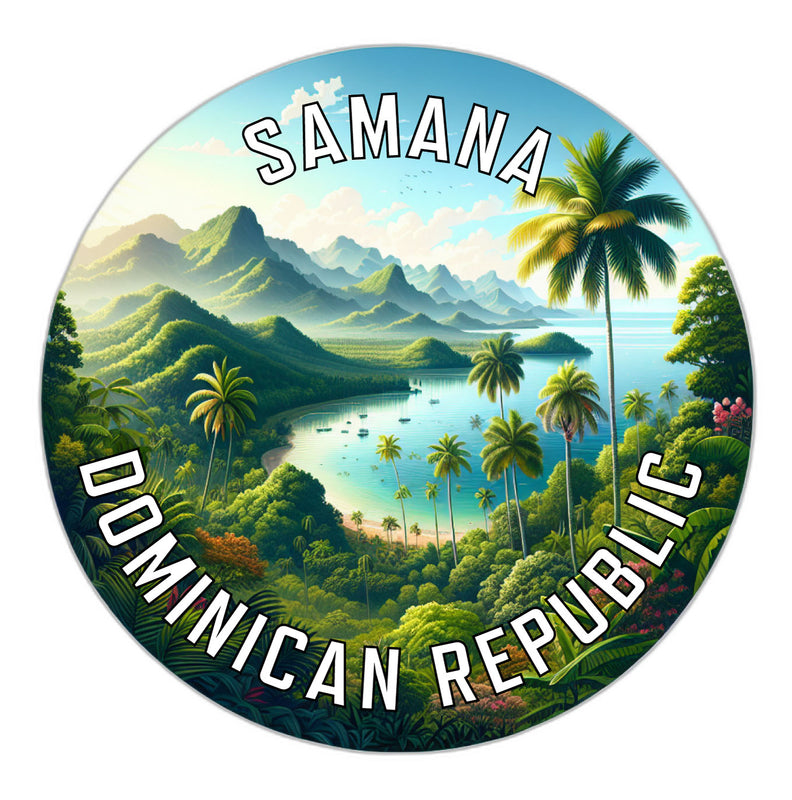 Samana Dominican Republic Souvenir Die Cut Flat Magnet 6-Inch