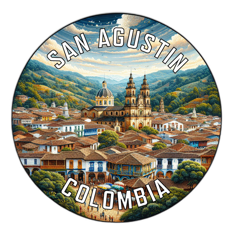 San Agustin Colombia Souvenir Vinyl Decal Sticker 6-Inch